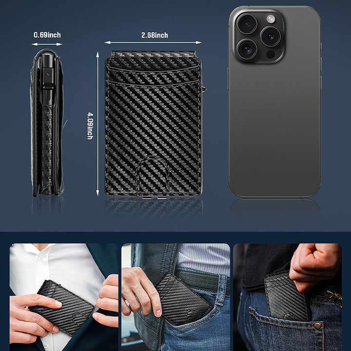 Carbon Fiber RFID-Blocking Cardholder Kalsten 1790153031