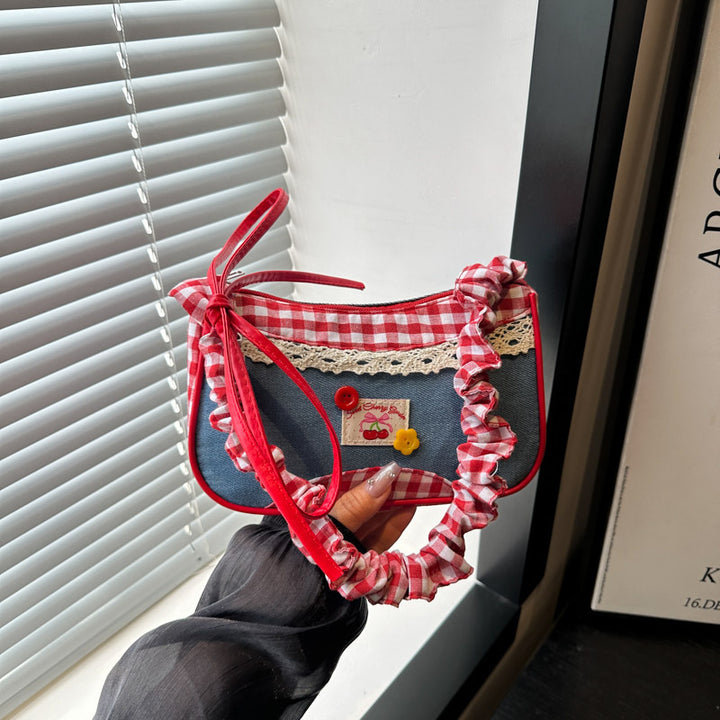 Retro Gingham Mini Crossbody Bag Kalsten
