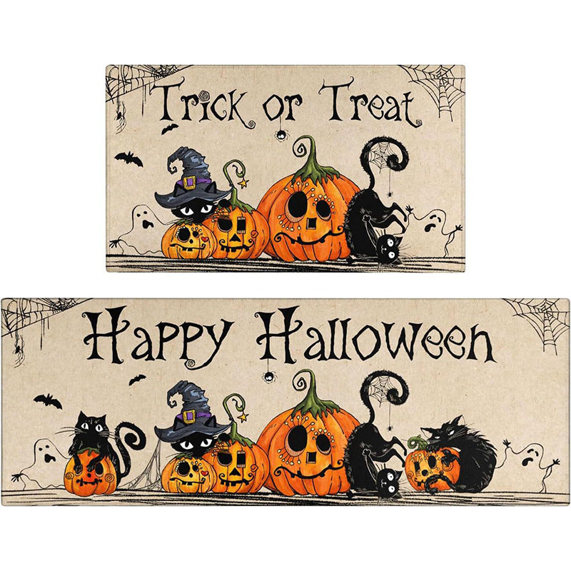 Halloween-Themed Decorative Mat