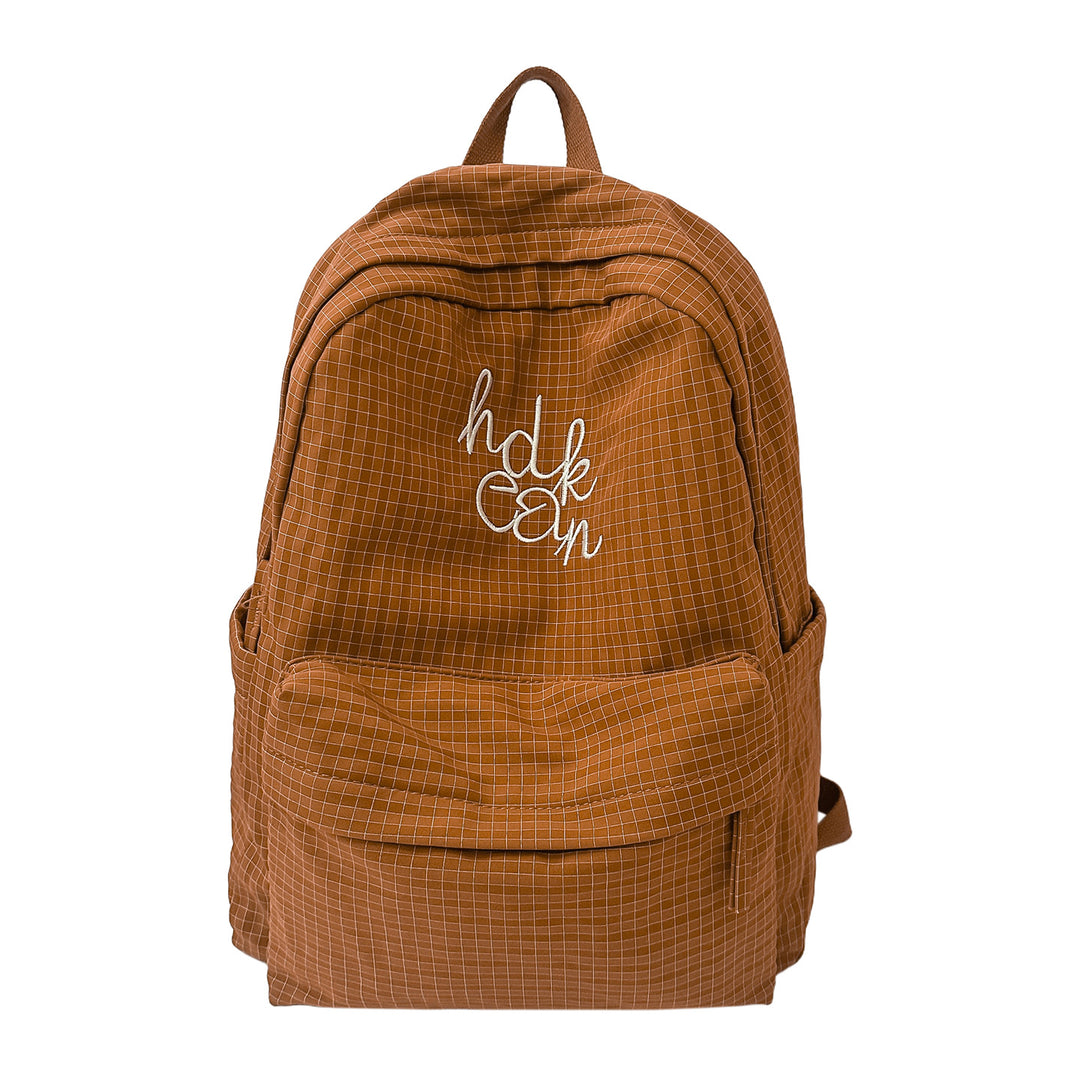 Casual Checked Patterned Backpack Kalsten