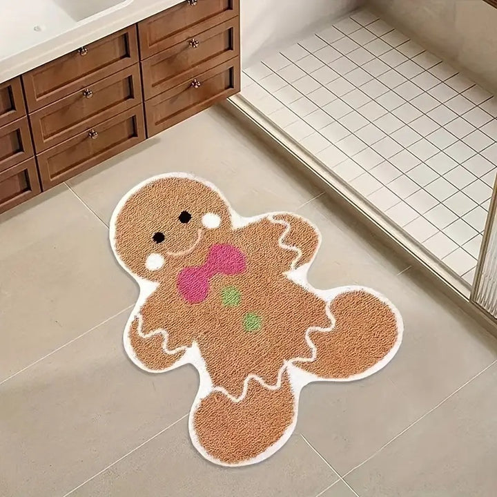 Festive Santa-Themed Door Mat for Home