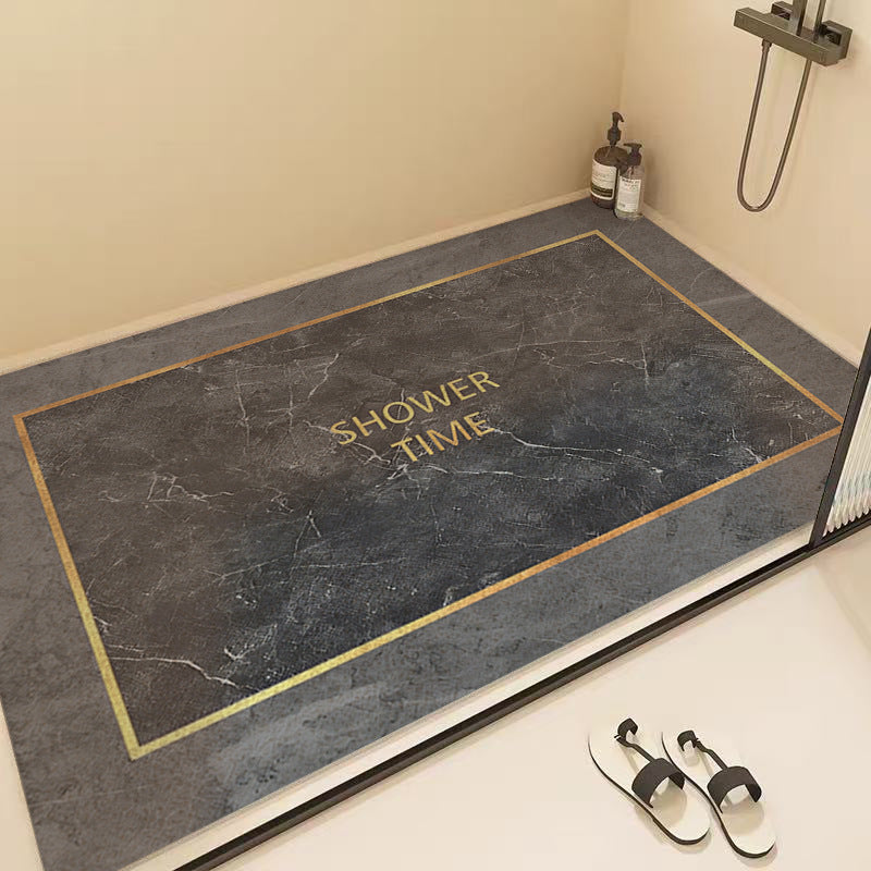Marble Pattern Shower Mat Kalsten