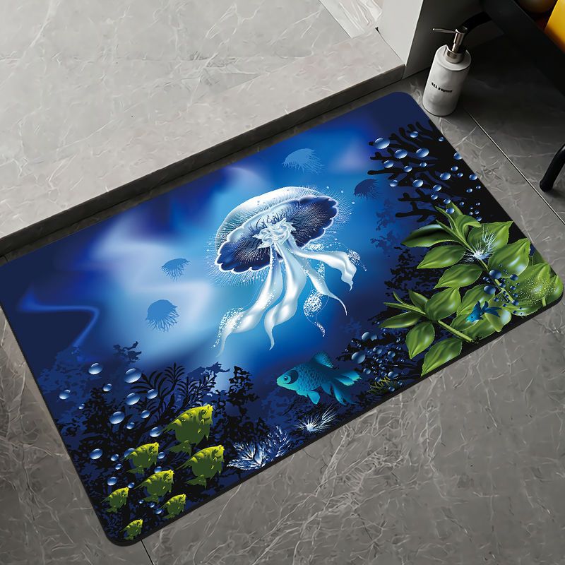 Elegant Floral Design Bath Mat Kalsten