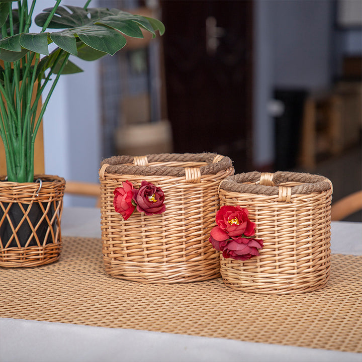 Decorative Handmade Woven Flower Pot Kalsten