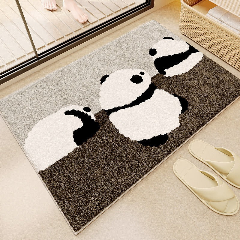 Soft Striped Bathroom Mat