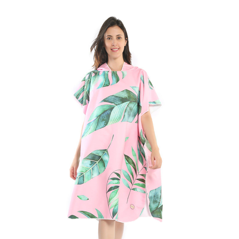 Beach dress with tropical print Kalsten