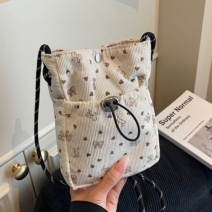 Casual Drawstring Mini Crossbody Bag