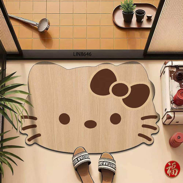 Cute Animal-Themed Bathroom Mat