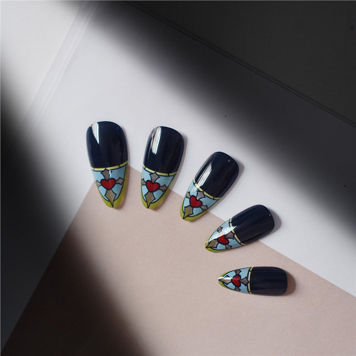 Stained Glass Inspired Press-On Nails Kalsten