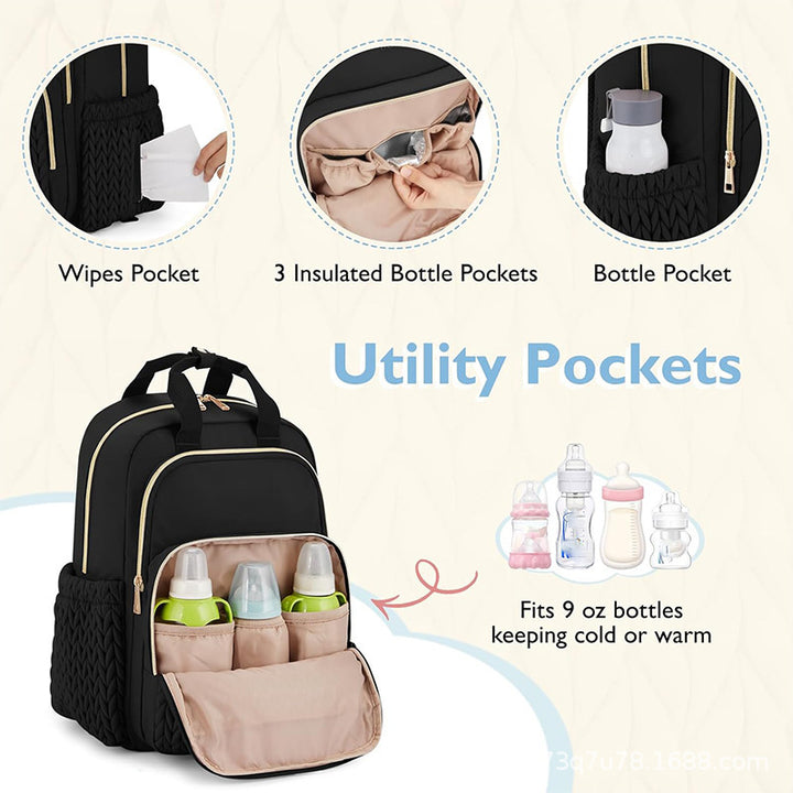 Fashionable backpack with structured design and multiple compartments Kalsten