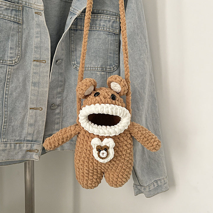 Cute Character Plush Crossbody Bag