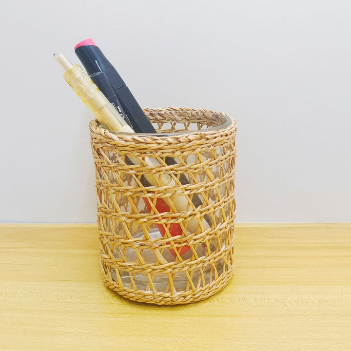 Handcrafted Woven Glass Holder Kalsten