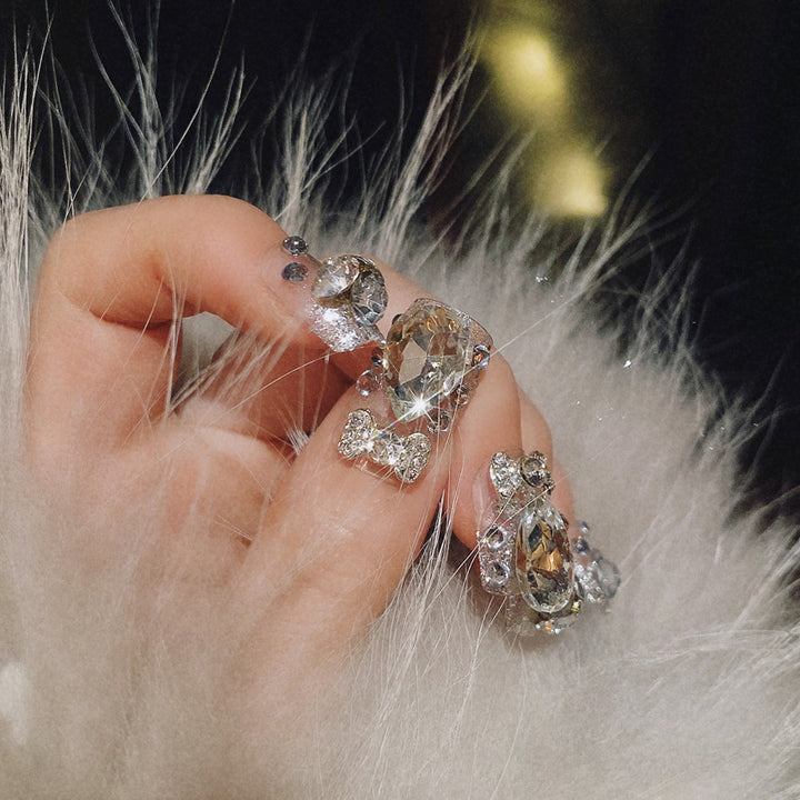 Glamorous Crystal Nail Art