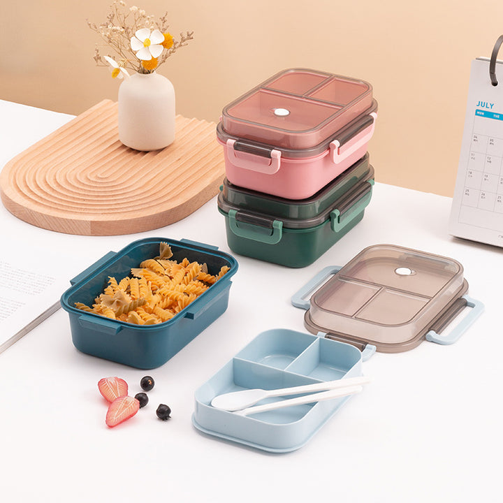 Multi-Compartment Lunch Box Container with Airtight Lid