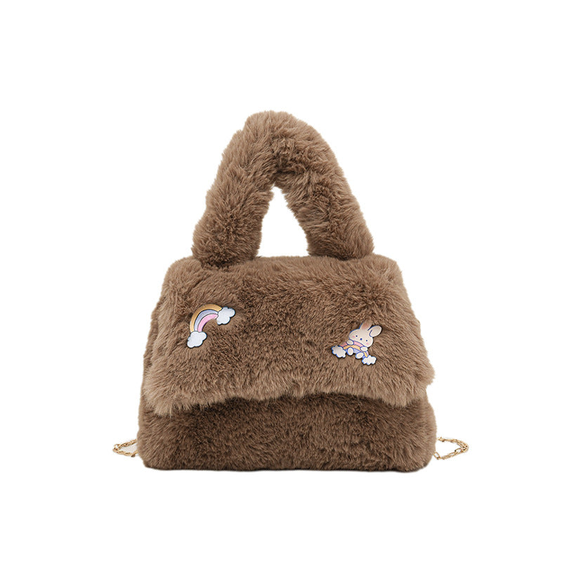 Playful Plush Handbag