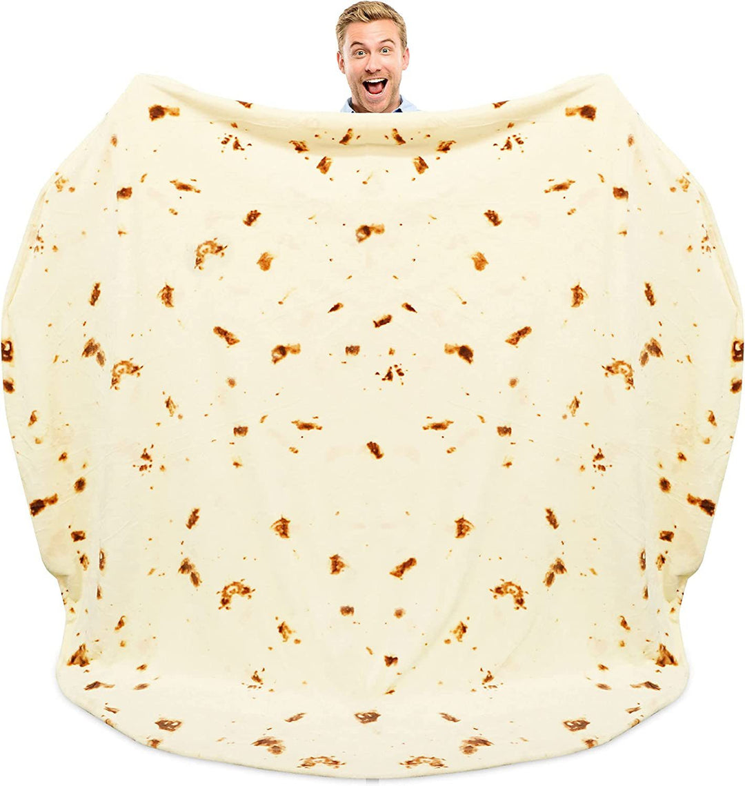 Unisex Fun Blanket in Tortilla Design Kalsten