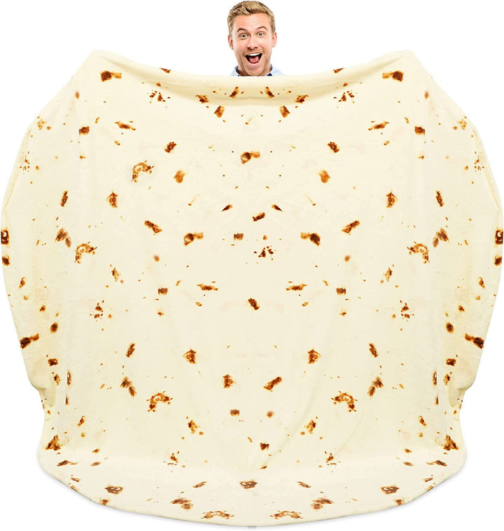 Unisex Fun Blanket in Tortilla Design Kalsten