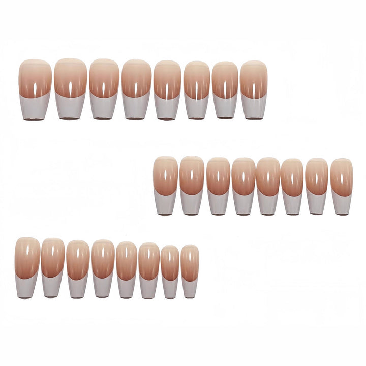 Elegant artificial nails in classic French design Kalsten