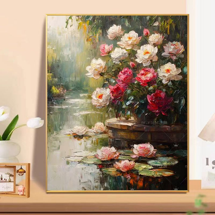 Floral Landscape Oil Painting Wall Art Kalsten