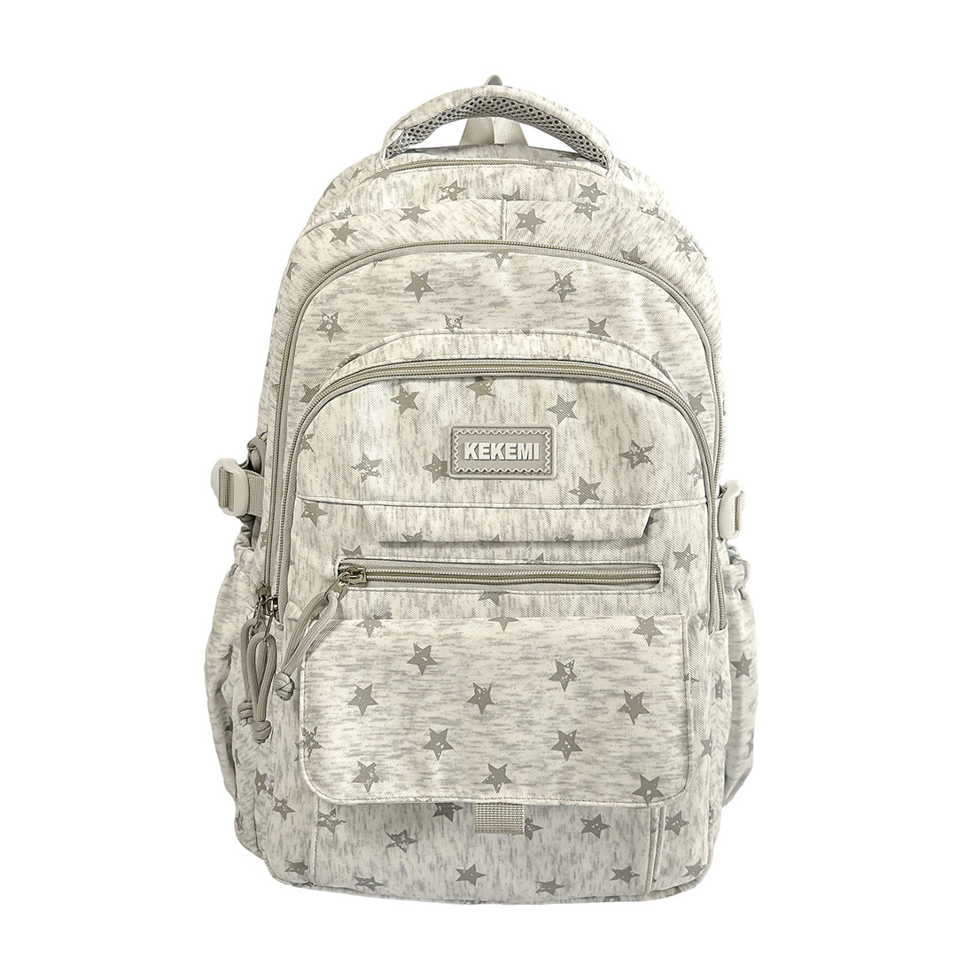 Stylish Star-Printed School Backpack Kalsten