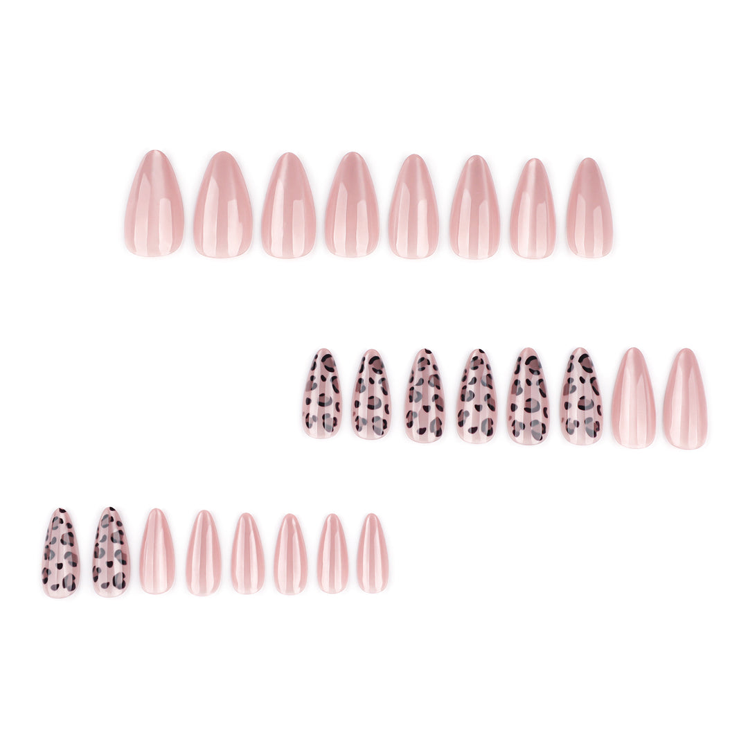 Elegant Stiletto Nail Extensions with Leopard Print Kalsten