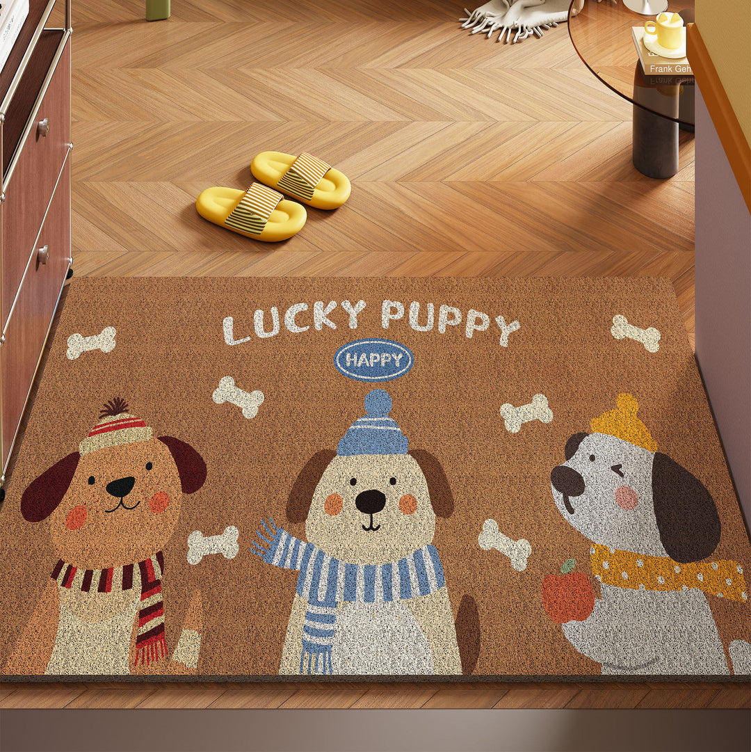 Artistic Cat-Themed Area Mat