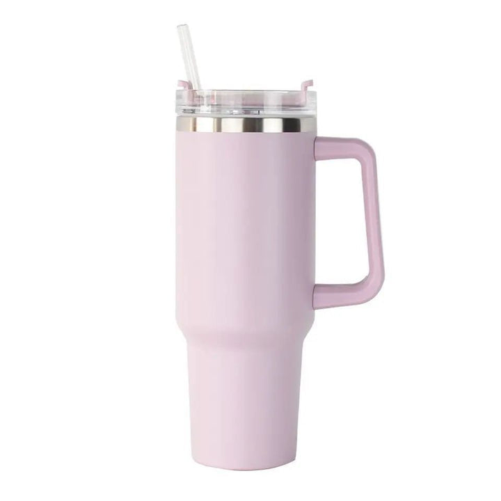 Women's Insulated Drinking Cup with Handle and Straw Kalsten