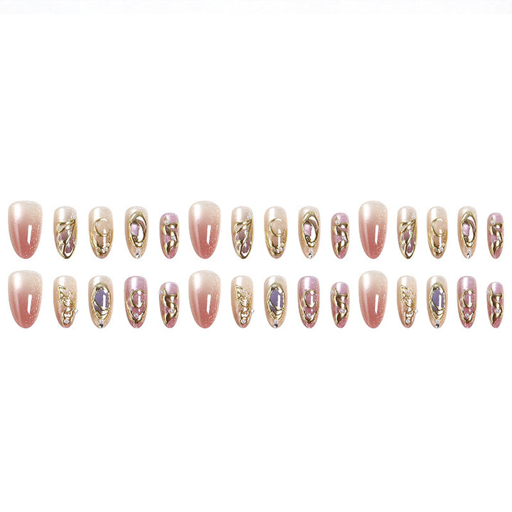 Artifical nails with glitter accents Kalsten