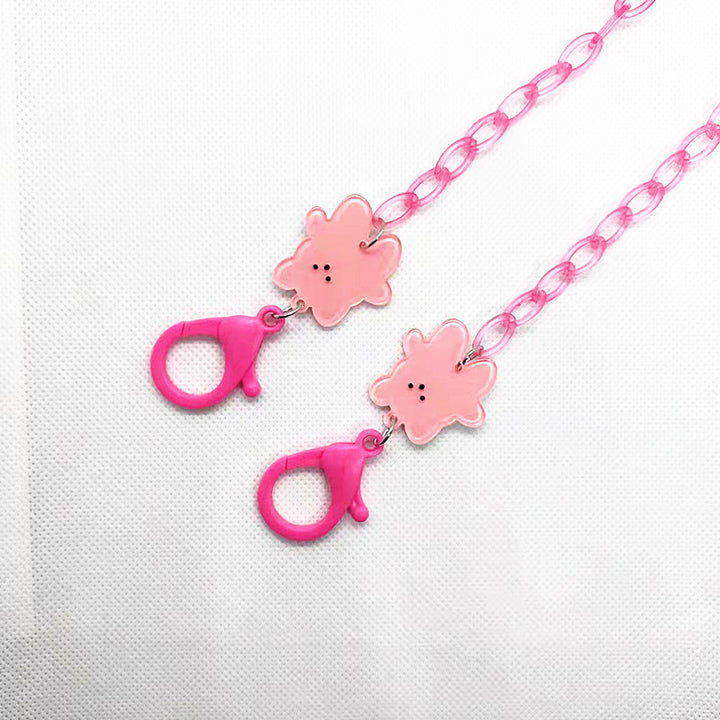 Playful glasses holder chain with floral motif Kalsten