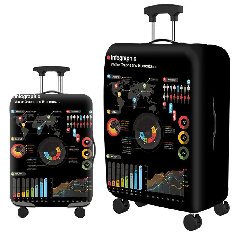 Whimsical Hedgehog Design Hard Shell Luggage Kalsten