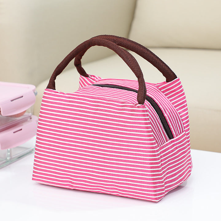 Insulated Striped Lunch Carrier Kalsten