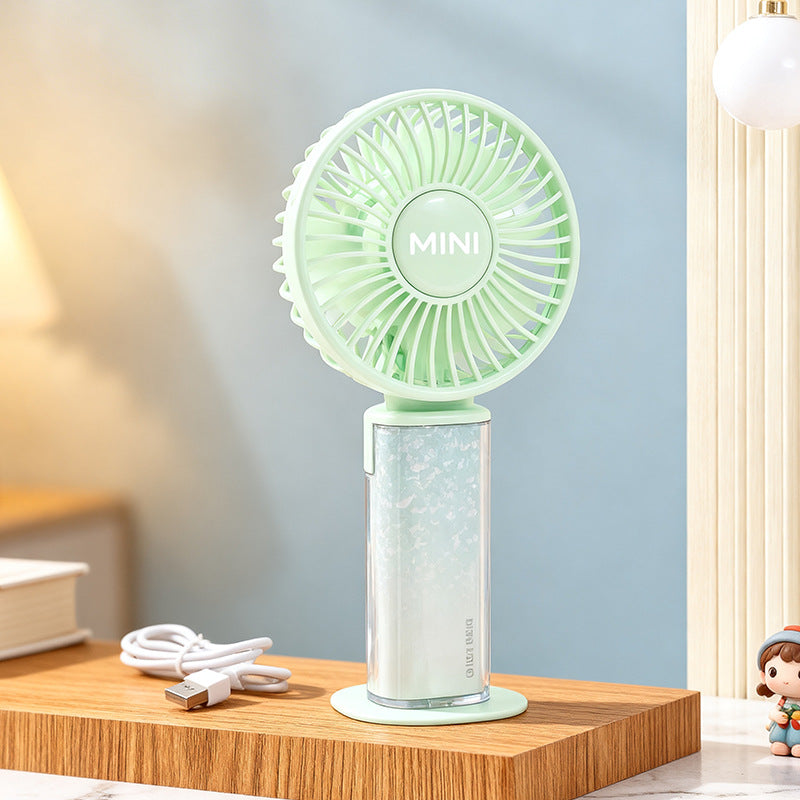 Women's Portable Hand Fan with Flexible Tilt and USB Charging Kalsten