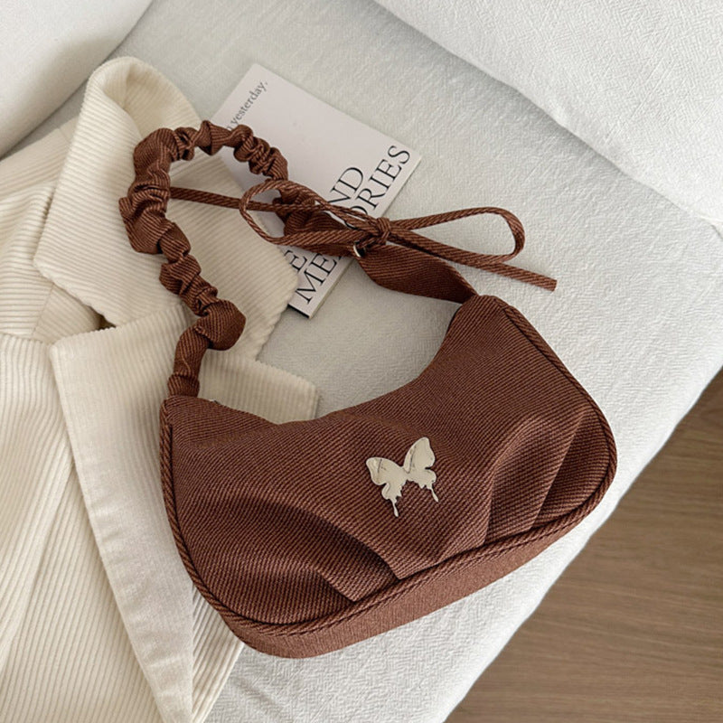 Elegant Textile Mini Shoulder Bag