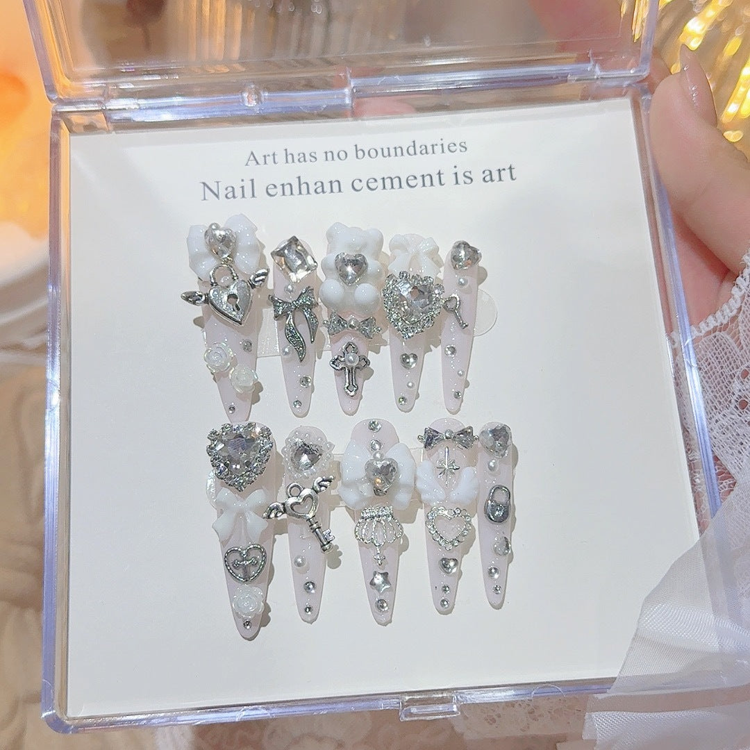 Decorative Rhinestone Nail Art Tips