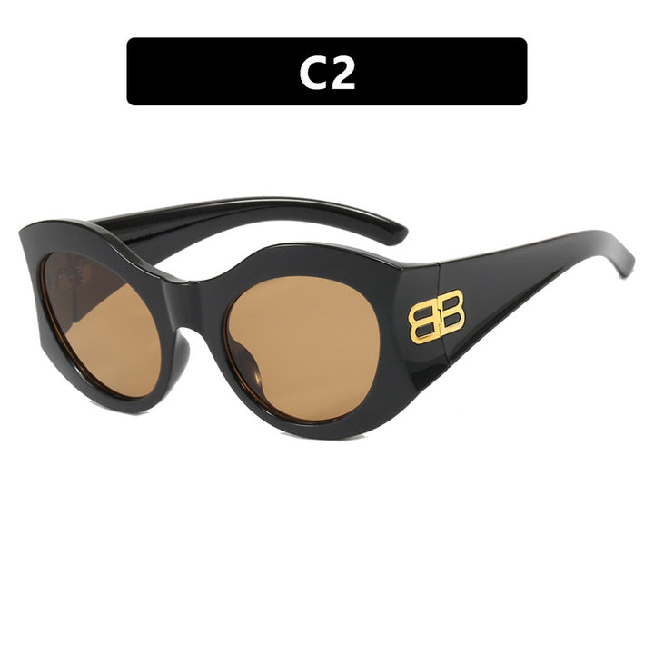 Ladies stylish Cat-Eye sunglasses with high-gloss design and protective lenses Kalsten