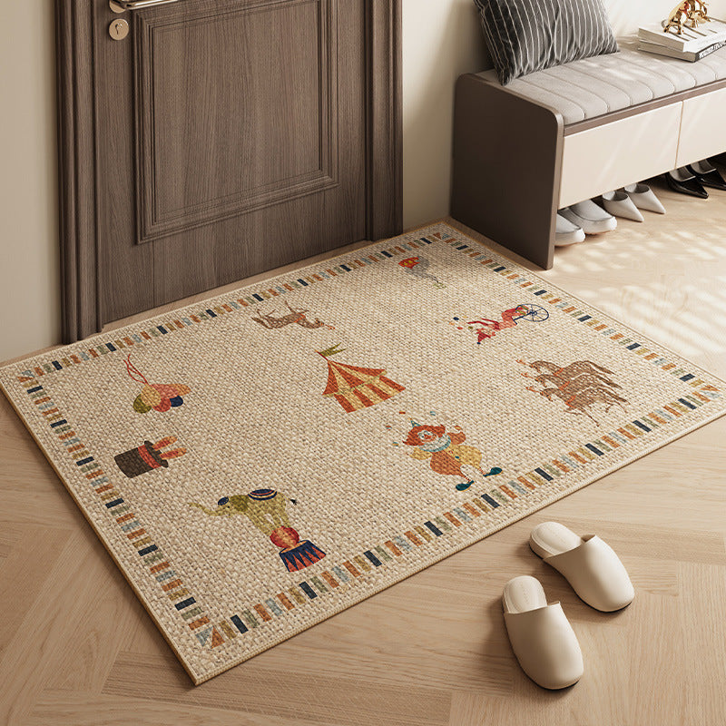 Playful Circus-Themed Door Mat