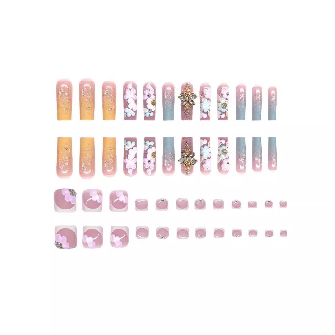 Floral Artisan Press-On Nail Set Kalsten