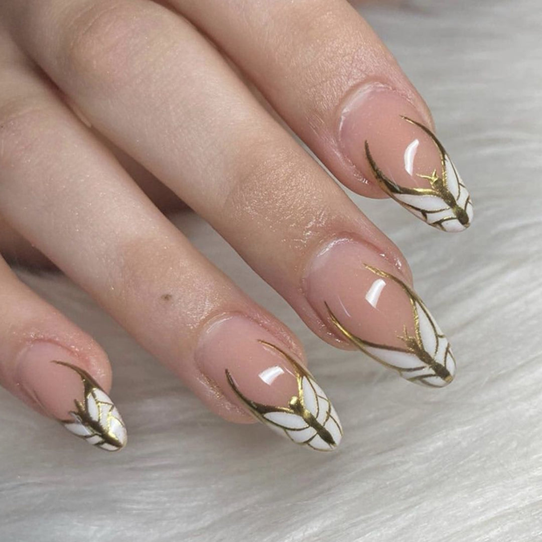 Decorative Stiletto Press-On Nail Art Kalsten