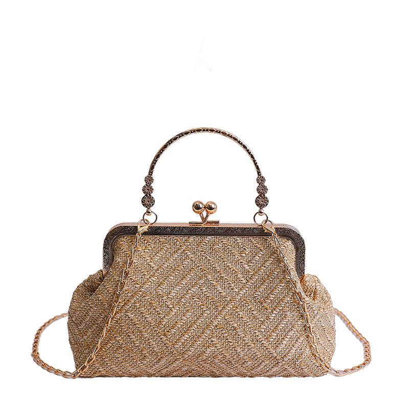 Vintage-Inspired Textured Crossbody Bag Kalsten
