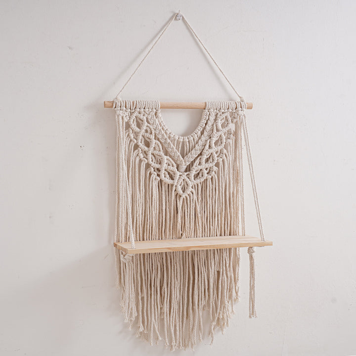 Decorative Macramé Wall Hanging Shelf Kalsten
