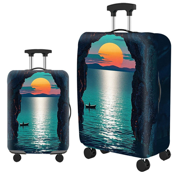 Artistic Cat-Themed Hard Shell Suitcase Kalsten