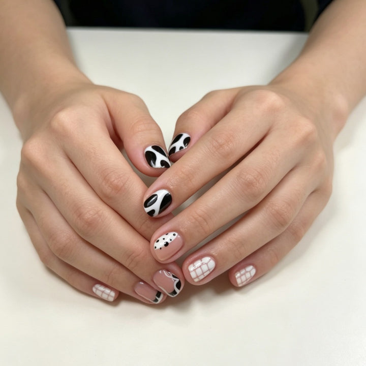 Artistic Abstract Press-On Nail Set Kalsten