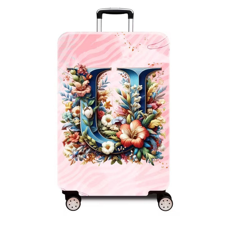 Ladies hard shell suitcase with luxurious floral design Kalsten