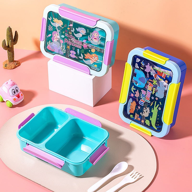 Fun-Themed Multi-Sectional Bento Lunch Box