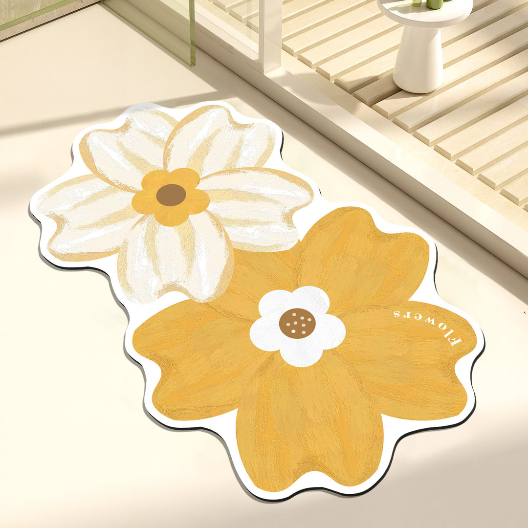 Artistic Floral Decorative Mat