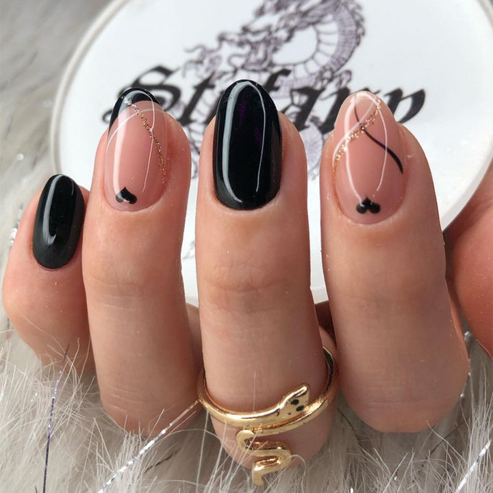 Elegant Heart-Designed Press-On Nail Tips Kalsten