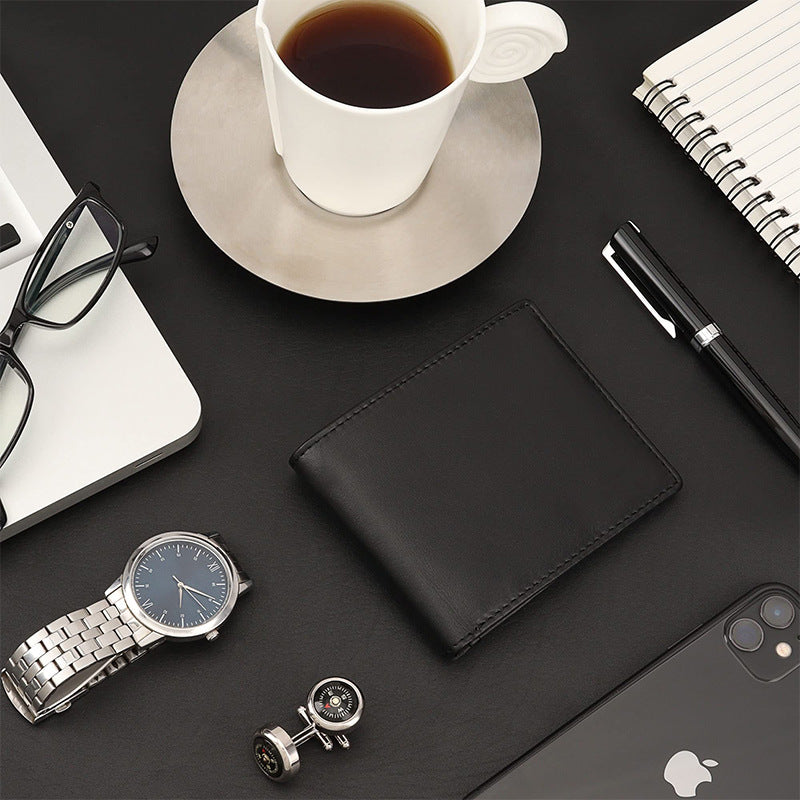 Textured Leather Bi-Fold Wallet Kalsten