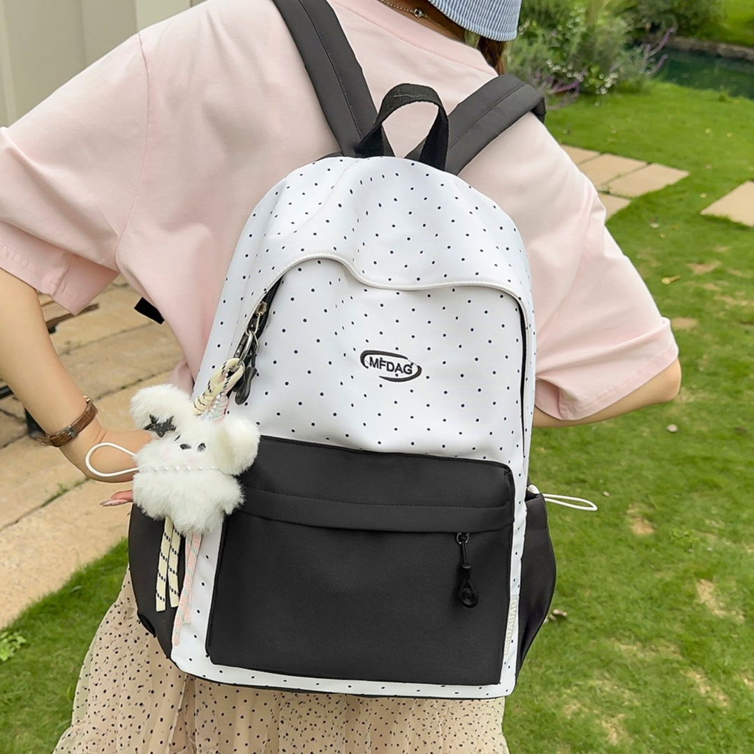 Stylish Polka Dot Print Backpack Kalsten