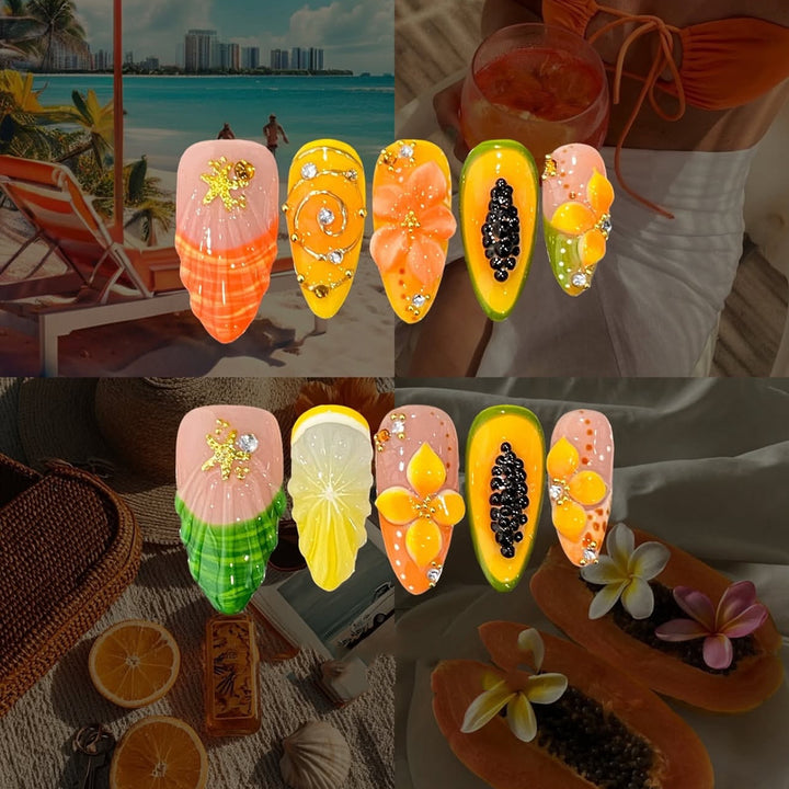 Creative Press-On Nail Art Set