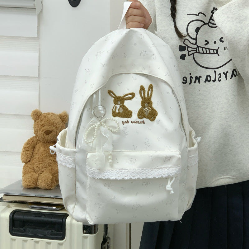 Cute Bunny-Themed Casual Backpack Kalsten